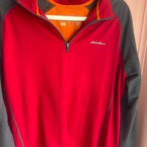 Eddie Bauer Red and Gray Performance Jacket